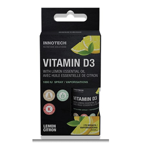 Innotech Vitamin D Spray 1000IU - Lemon, 30 ml