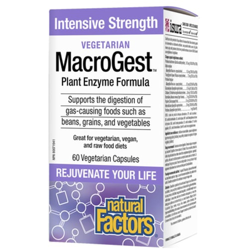 Natural Factors, Vegetarian MacroGest, Intensive Strength, 60