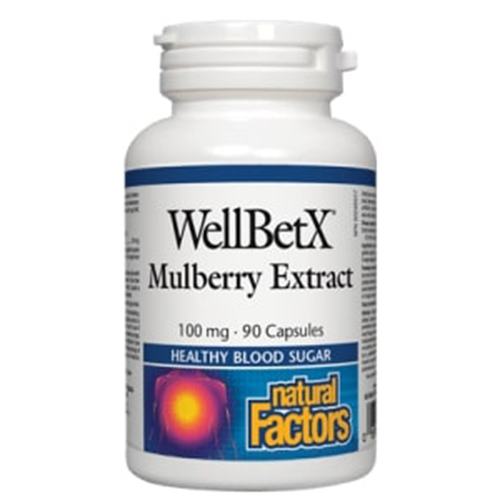 Natural Factors WellBetX Mulberry Extract 100mg, 90 caps