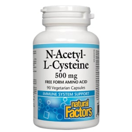 Natural Factors N'Acetyl L-Cysteine NAC - 500 mg, 90 Vegetarian Capsules