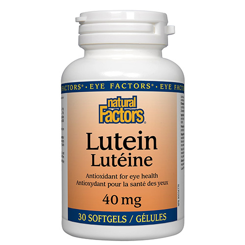 Natural Factors Lutein - 40 mg, 30 Softgels