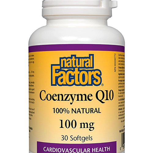 Natural Factors Coenzyme Q10 - 100 mg, 30 Softgels
