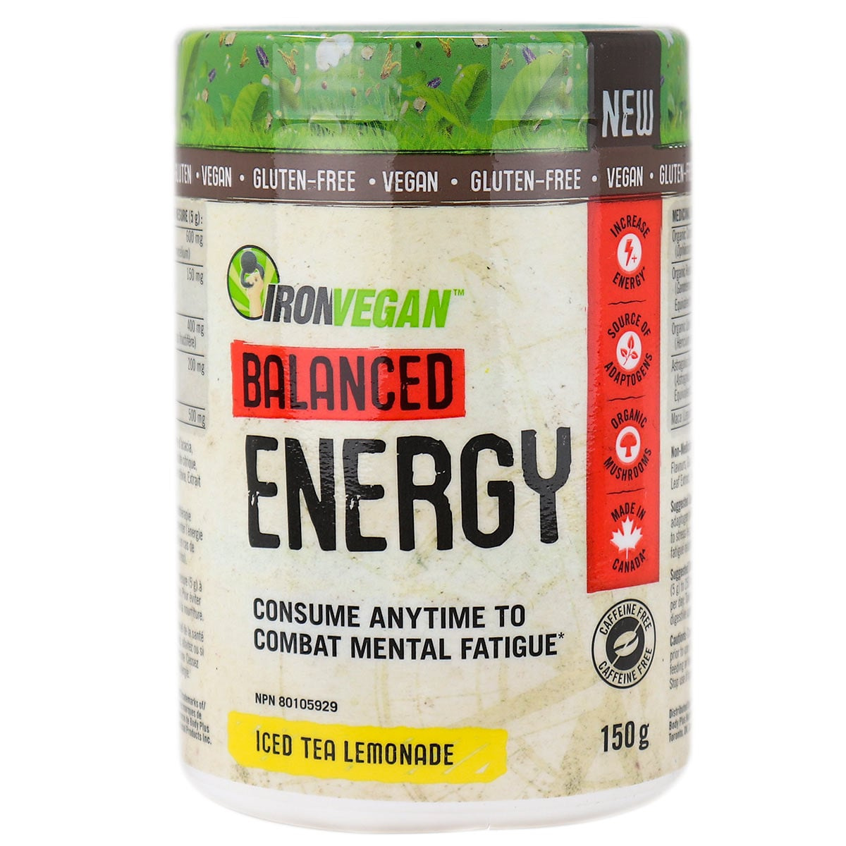 Iron Vegan Balanced Energy - Iced Tea Lemonade, 150g