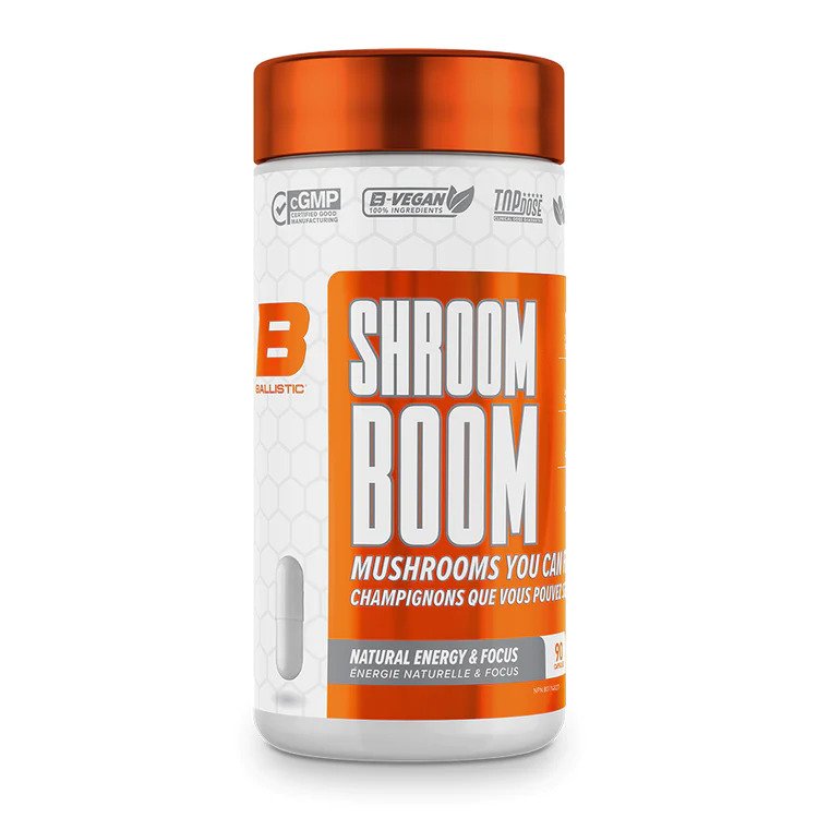 Ballistic Labs Shroom Boom - Natural Energy & Focus, 90 caps