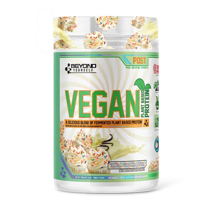 Beyond Yourself Vegan Plant Based Protein - Vanilla Cupcake Batter, 2lbs