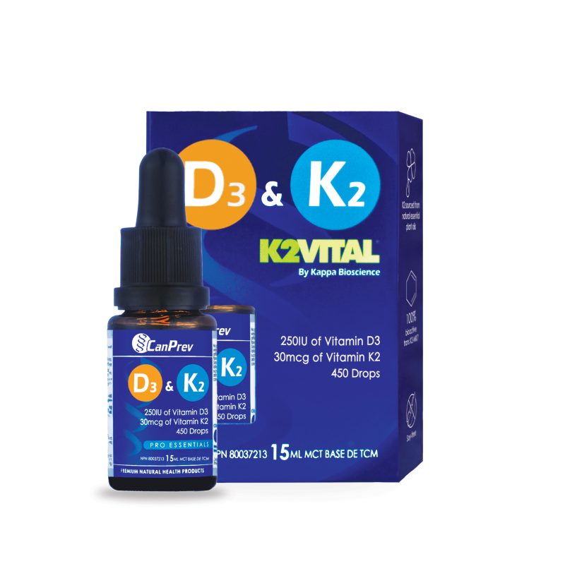 Canprev Vitamin D3 & K2 - 450 drops, 15ml