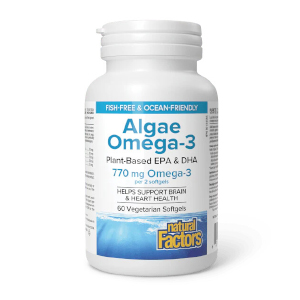 Natural Factors Algae Omega-3, 60 softgels