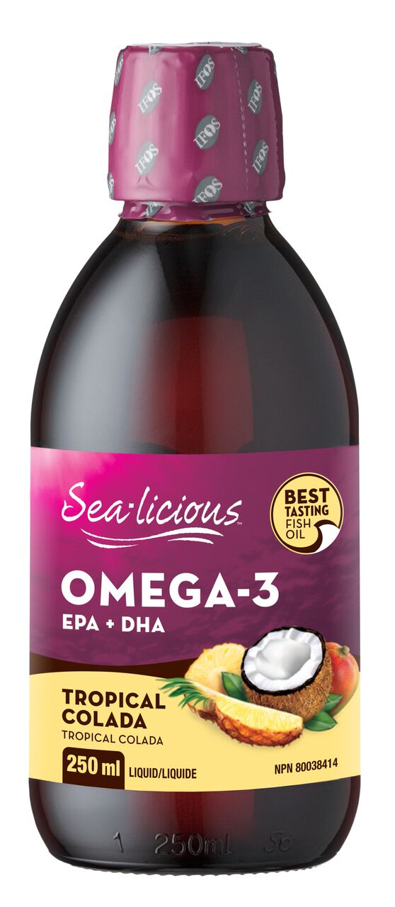 Sea-licious Omega-3 - Tropical Colada, 250 ml