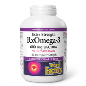 Natural Factors RxOmega-3 - 600 mg EPA/DHA, 120 softgels