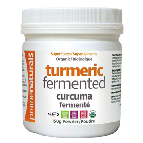 Prairie Naturals Fermented Organic Turmeric Powder, 150 grams