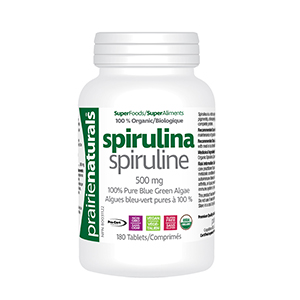 Prairie Naturals, Organic Spirulina, 180 tab