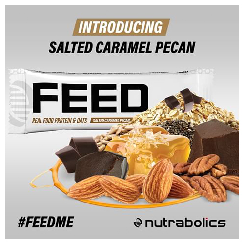 Nutrabolics FEED Real Food Bar -  Salted Caramel Pecan, 1 bar