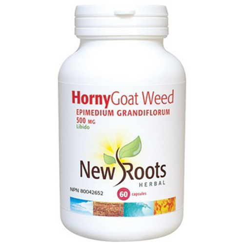 New Roots Horny Goat Weed 500 mg, 60 caps