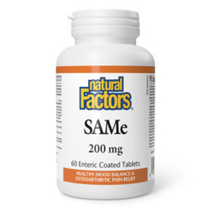 Natural Factors SAMe 200mg, 60 tabs
