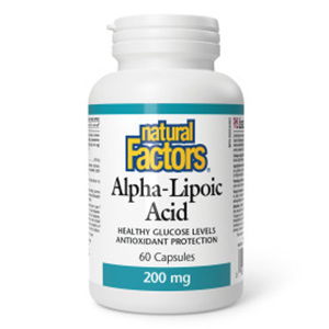 Natural Factors Alpha-Lipoic Acid - 200 mg, 60 Capsules