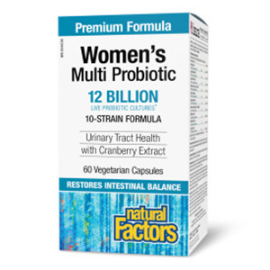 Natural Factors Women's Multi Probiotic with CranRich®, 60 Vcap