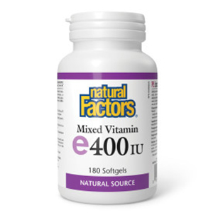 Natural Factors Mixed Vitamin E Natural Source - 400 IU, 180 Softgels