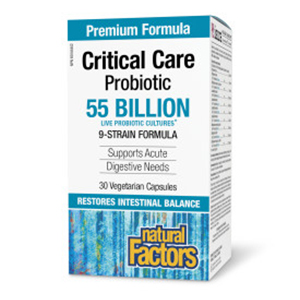 Natural Factors Critical Care Probiotic - 55 Billion Active Cells, 30 Vegetarian Capsules