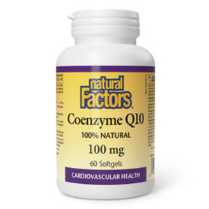 Natural Factors Coenzyme Q10 - 100 mg, 60 Softgels