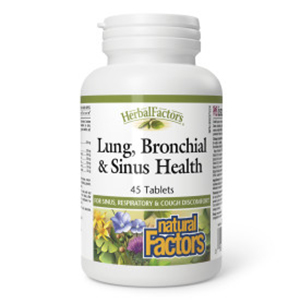 Natural Factors Lung, Bronchial & Sinus Health, 45 tabs
