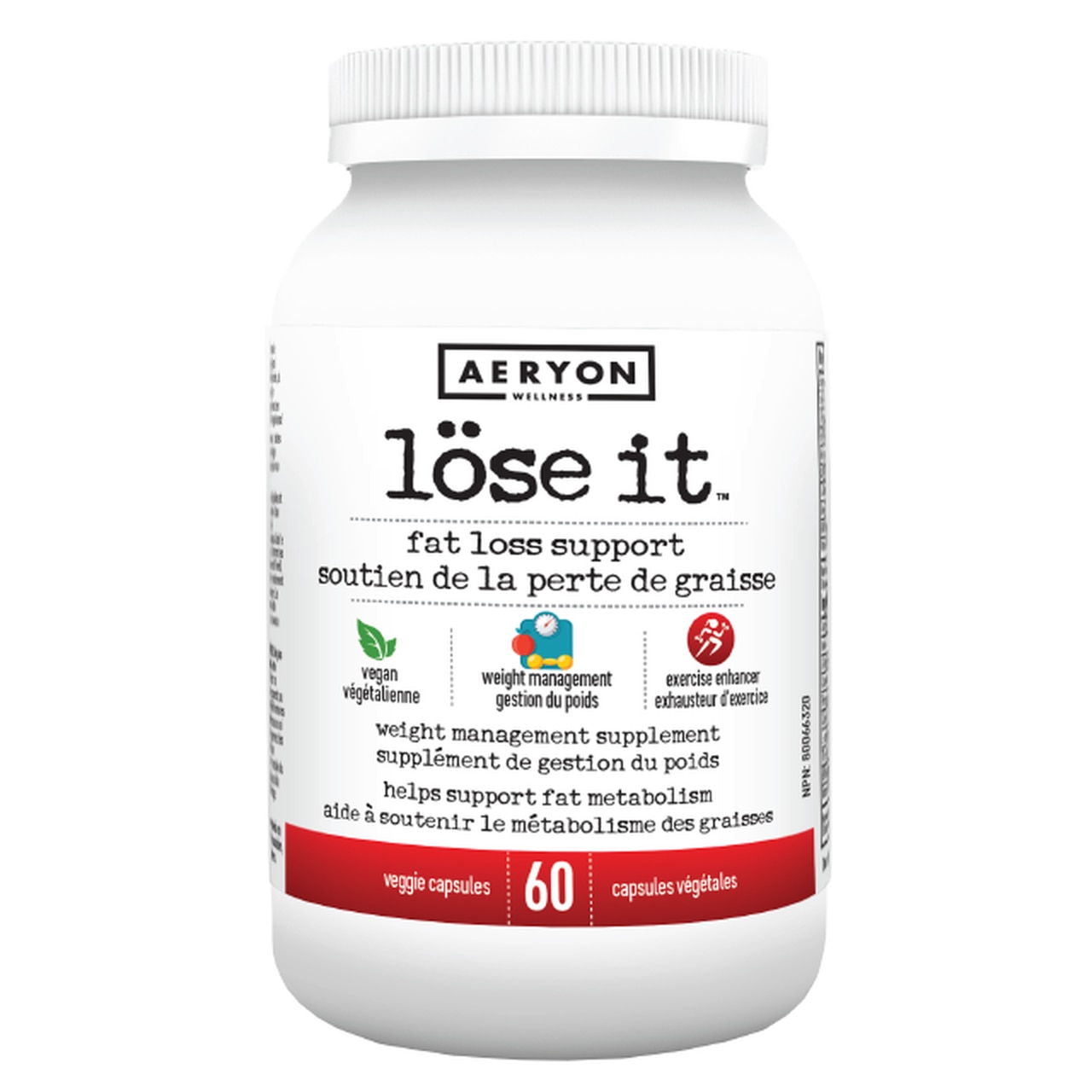 Aeryon Wellness Lose It - Fat Loss Support, 60 caps