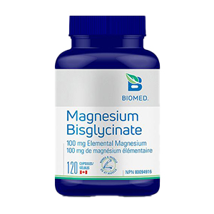 Biomed Magnesium Bisglycinate, 120 Caps