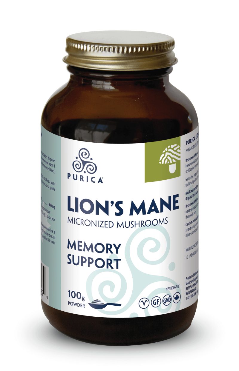 Purica Lion's Mane Powder - Memory Support, 100g