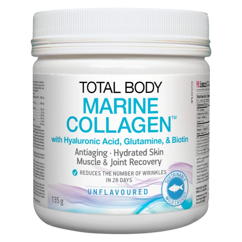 Total Body Marine Collagen with Hyaluronic Acid, Glutamine, & Biotin - Unflavored, 135g