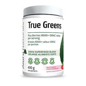 Alora Naturals True Greens - Natural Fruit Punch, 400g