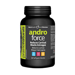Prairie Naturals Andro Force - Reduces Cortisol Blocks Estrogen, 120 gels
