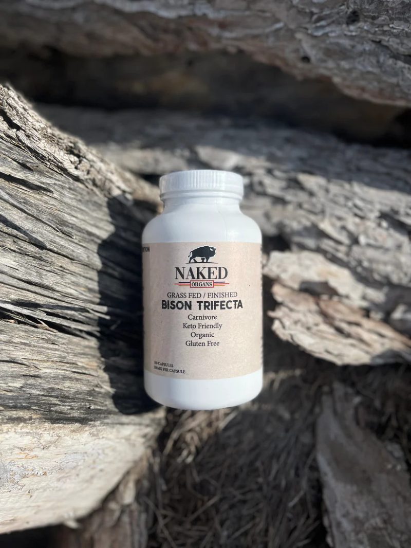 Naked Organs Grass Fed Bison Trifecta - 500mg, 180 caps