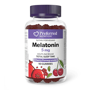 Preferred Nutrition Melatonin 5mg, 90 gummies Cherry/Pom