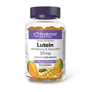 Preferred Nutrition Lutein 20 mg. 60 gummies, Mango