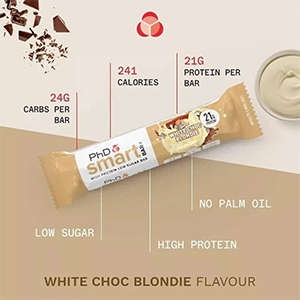 PhD Smart Bar - White Chocolate Blondie, 1 bar