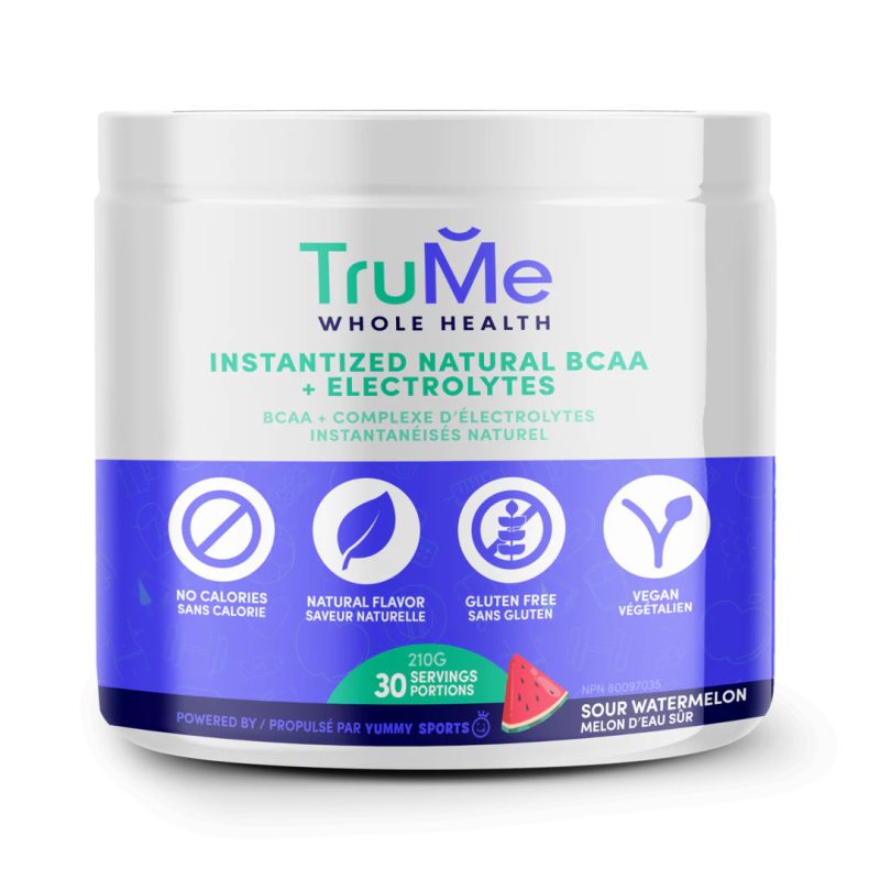 TruMe Whole Health Natural BCAA + Electrolytes - Watermelon, 210g