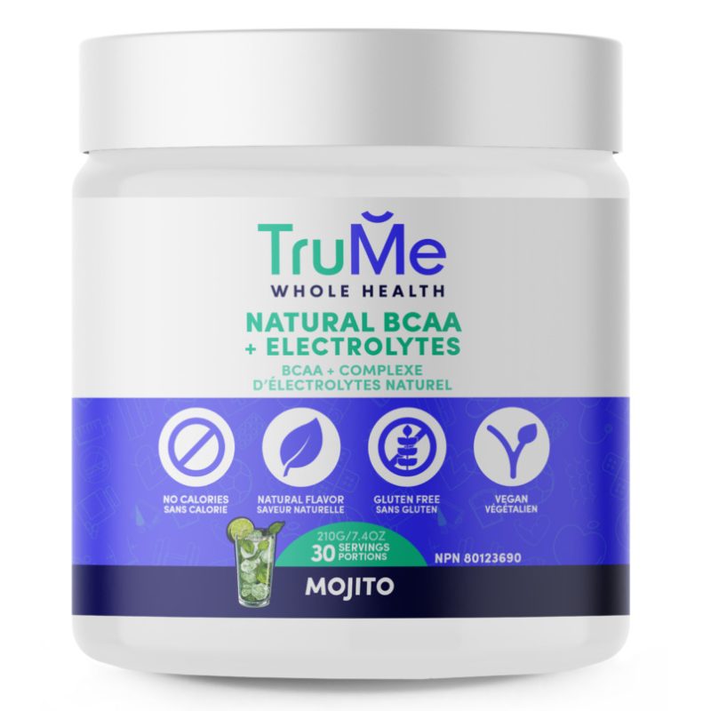 TruMe Whole Health Natural BCAA + Electrolytes - Mojito, 210g