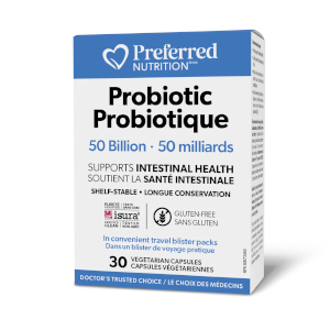 Preferred Nutrition Probiotic 50 Billion Shelf Stable Blister Pack, 30 Vcaps