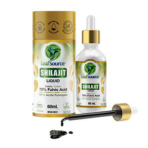 LeafSource Shilajit Liquid 70% Fulvic Acid, 60ml