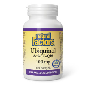 Natural Factors Ubiquinol Active CoQ10 - 100 mg, 120 softgels