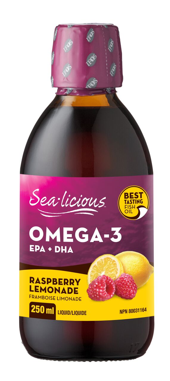 Sea-licious Omega-3 - Raspberry Lemonade, 250 ml