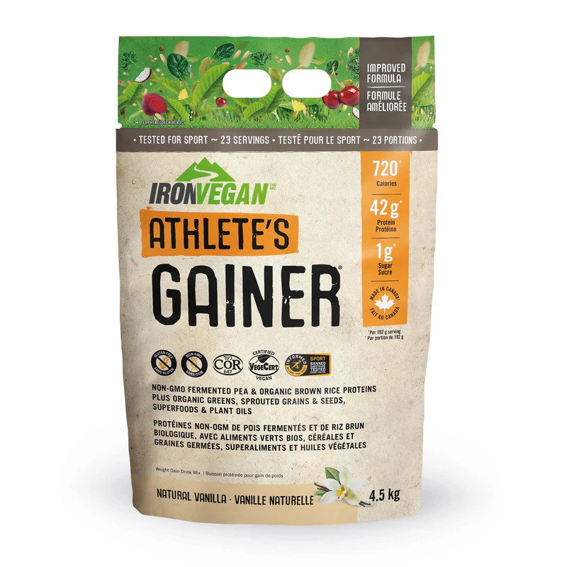Iron Vegan, Athlete's Gainer - Vanilla, 4.5kg