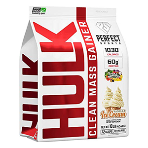 Perfect Sports HULK Clean Mass Gainer - Vanilla, 10 lbs