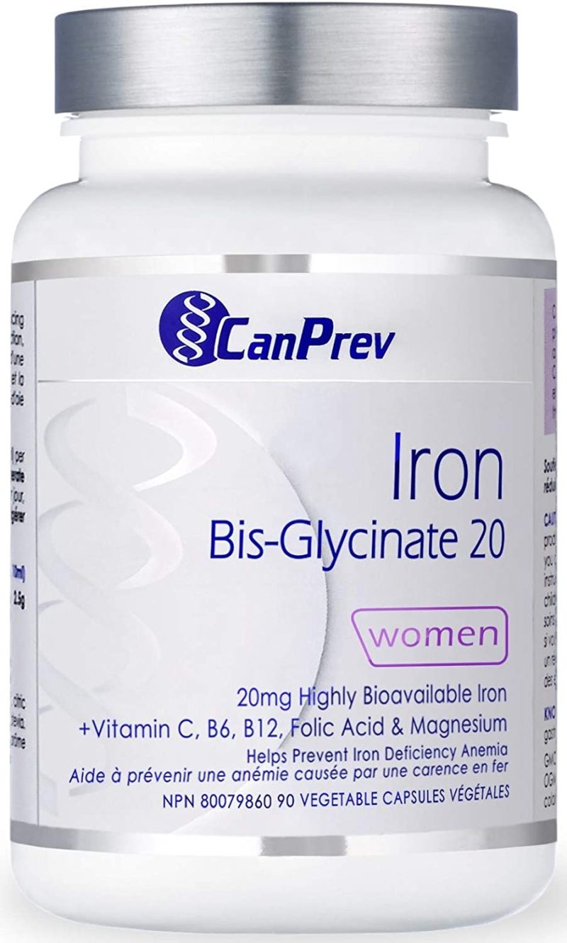 Canprev Iron Bis-glycinate 20mg, 90 Vcaps