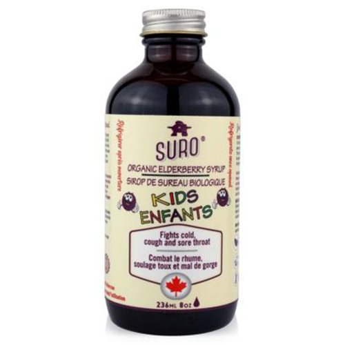 SURO Organic Elderberry Syrup for Kids, 236ml