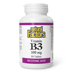 Natural Factors Vitamin B3 - 100 mg, 90 Tablets