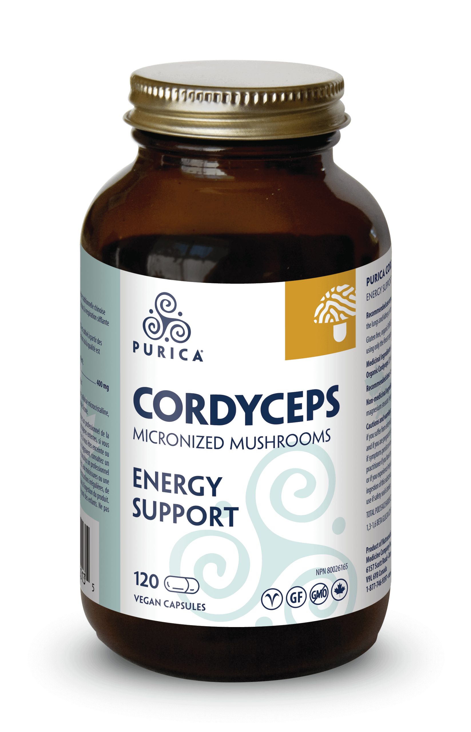Purica Cordyceps - Energy Support, 120 Vcaps