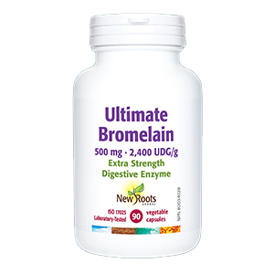 New Roots Ultimate Bromelain 500mg - Extra Strength, 90 Vcaps