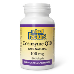 Natural Factors Coenzyme Q10 - 100 mg, 120 softgels