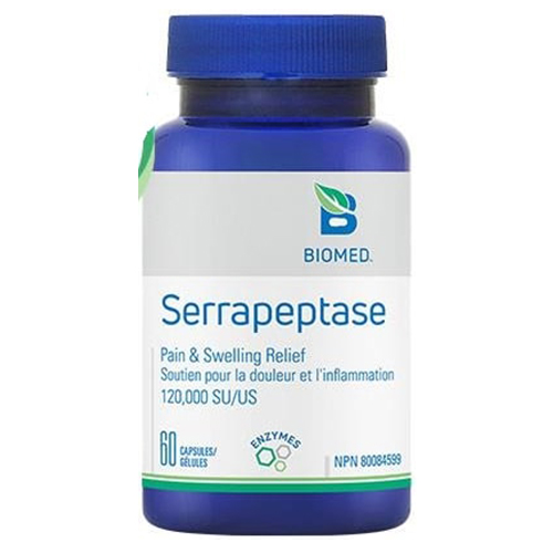 Biomed Serrapeptase - Pain & Swelling Relief, 60 caps