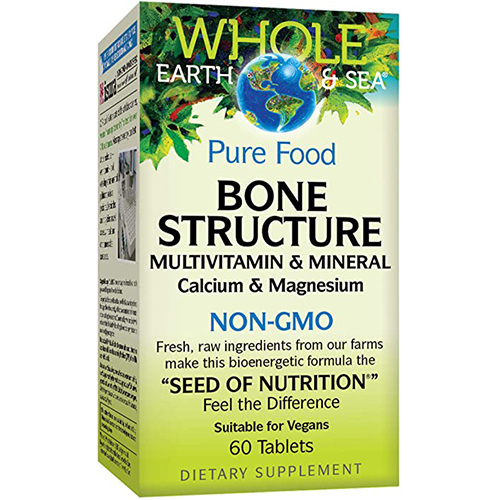Natural Factors Bone Structure Multivitamin & Mineral NON-GMO, 60 Tablets